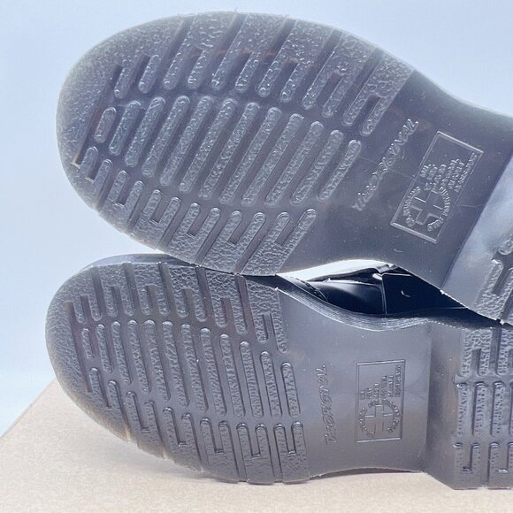 Dr. Martens Wincox Chelsea Ankle Buckle Boots Shiny Black Moto Boot US 5 Womens - Picture 12 of 14